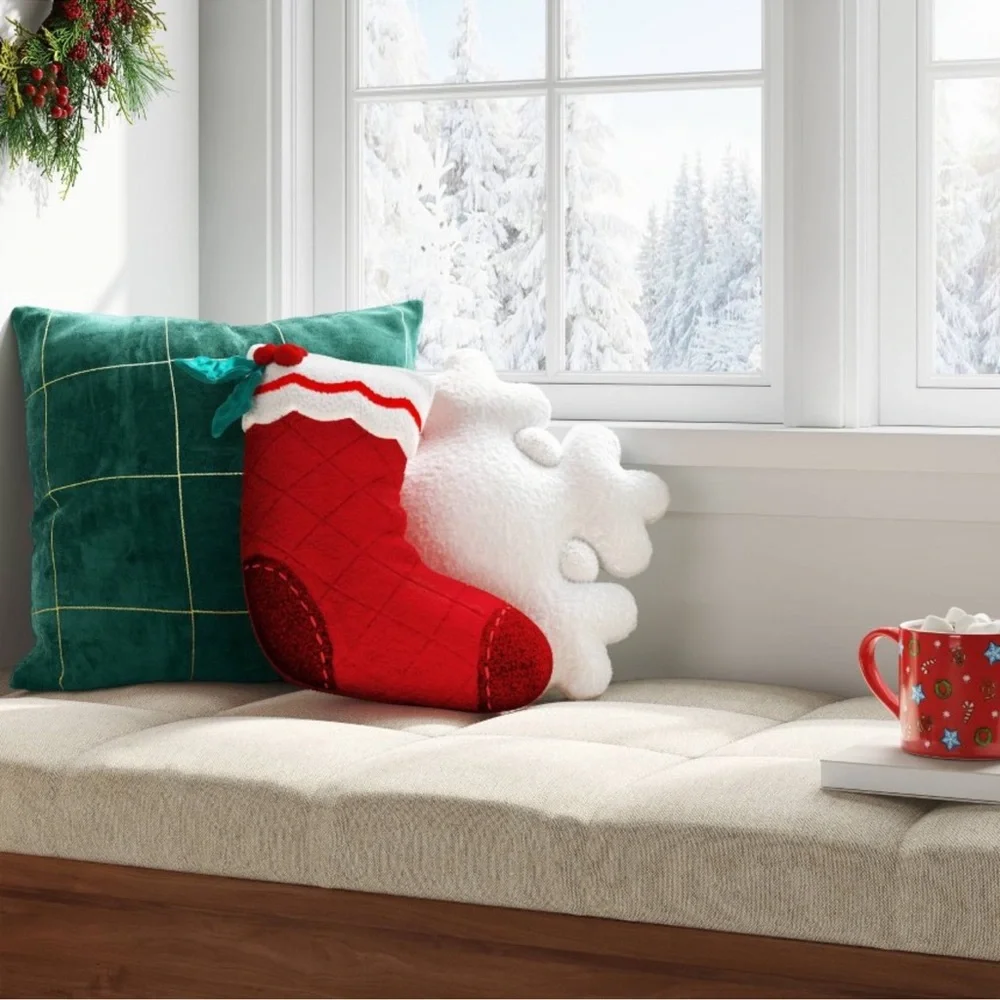 Christmas Stocking Throw Pillow Wondershop